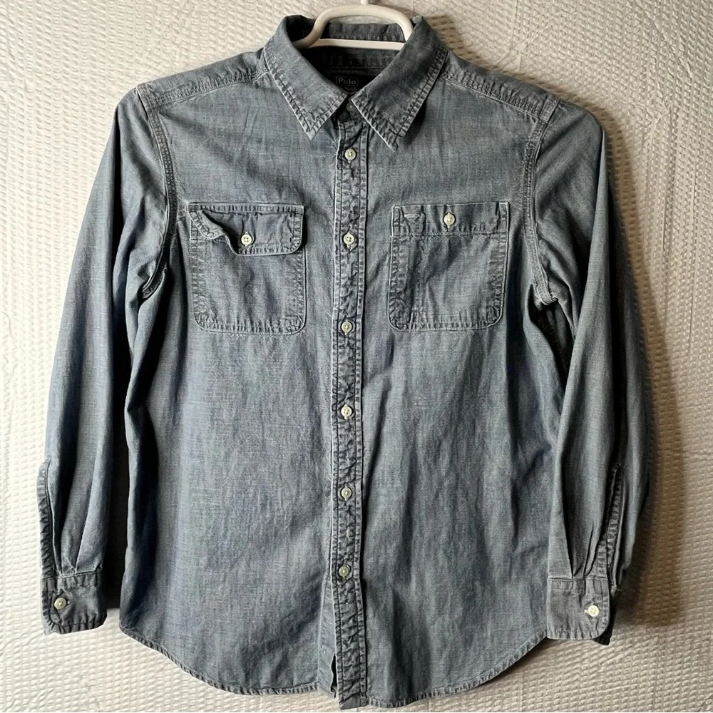 Polo Ralph Lauren Youth Chambray Dress Shirt Size L(14-16)